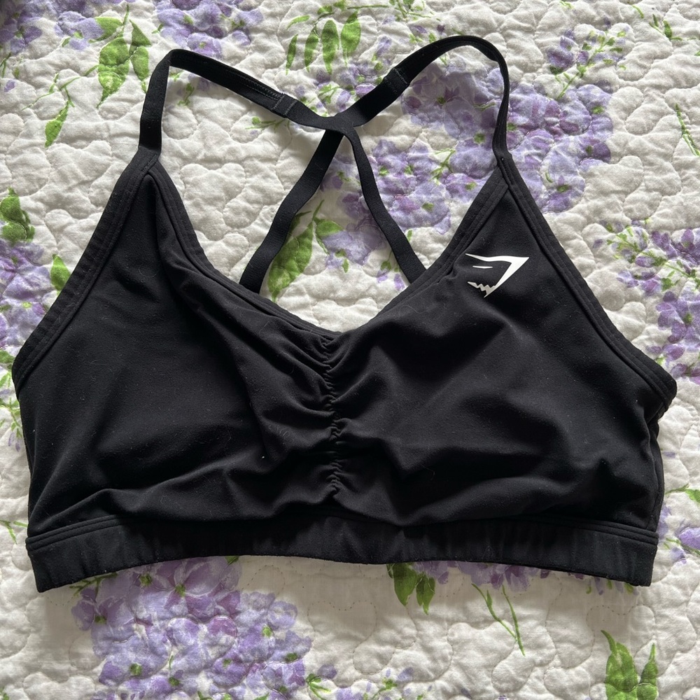GYMSHARK BLACK SPORTS BRA